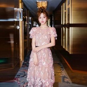 Brand new pink self portrait dress